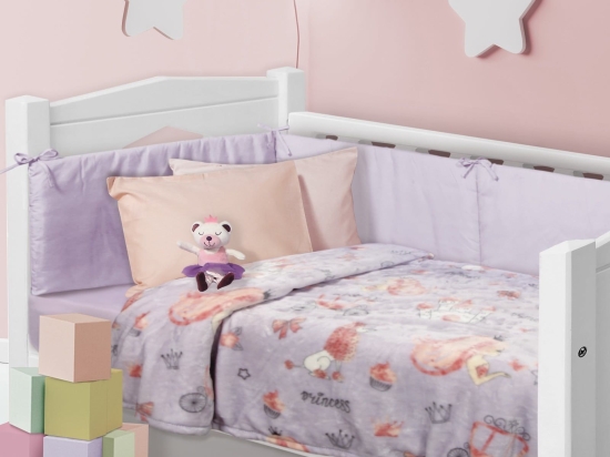 Κουβέρτα Βρεφική 4764 Fleece Pink-Lila Das Home Κούνιας 110x150cm Πολυέστερ