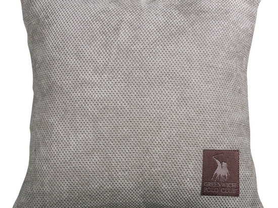 Μαξιλάρι Διακοσμητικό (Με Γέμιση) 2733 Grey Greenwich Polo Club 42Χ42 Chenille
