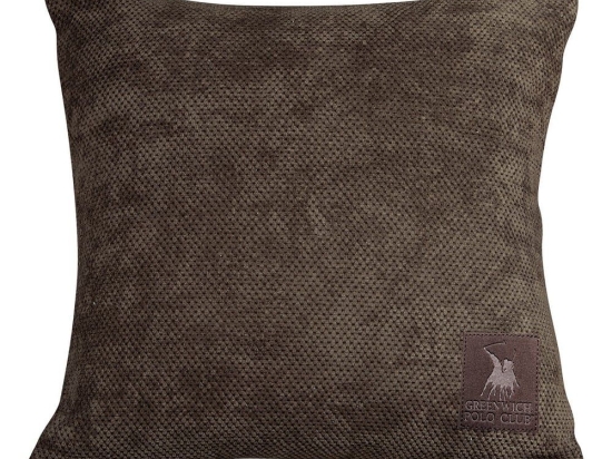 Μαξιλάρι Διακοσμητικό (Με Γέμιση) 2736 Brown Greenwich Polo Club 42Χ42 Chenille