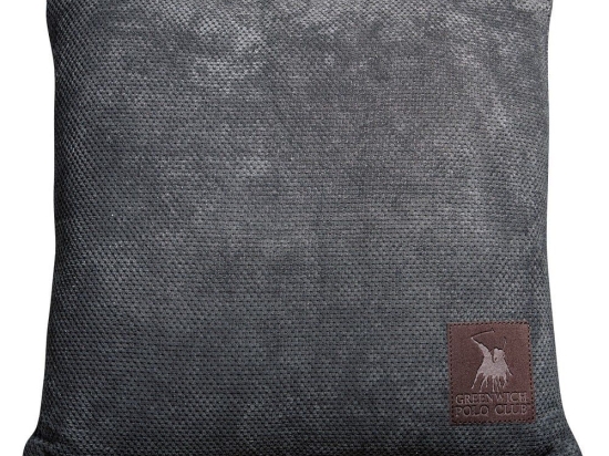 Μαξιλάρι Διακοσμητικό (Με Γέμιση) 2760 Dark Grey Greenwich Polo Club 42Χ42 Chenille