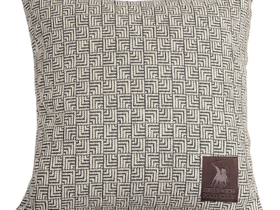 Μαξιλάρι Διακοσμητικό (Με Γέμιση) 2766 Ecru-Grey Greenwich Polo Club 42Χ42 Chenille