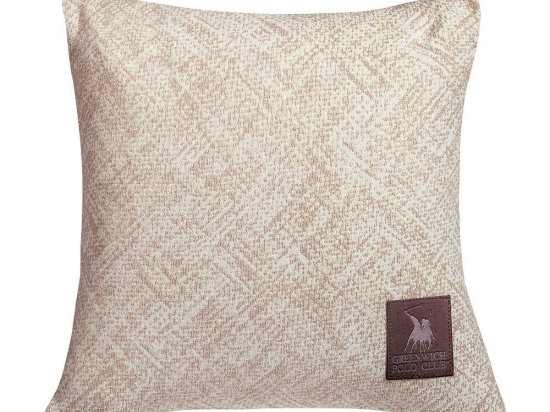 Διακοσμητικό Μαξιλάρι (Με Γέμιση) 2782 Ecru-Beige Greenwich Polo Club 42Χ42 Βαμβάκι-Πολυέστερ