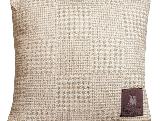 Διακοσμητικό Μαξιλάρι (Με Γέμιση) 2785 Ecru-Beige Greenwich Polo Club 42Χ42 Βαμβάκι-Πολυέστερ