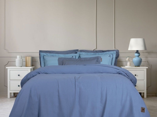 Κουβέρτα Πικέ 2476 Blue Greenwich Polo Club Υπέρδιπλo 220x240cm 100% Βαμβάκι