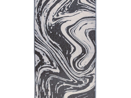 Πετσέτα Θαλάσσης - Παρεό 3682 Black-Ivory Greenwich Polo Club Θαλάσσης 80x180cm 100% Βαμβάκι