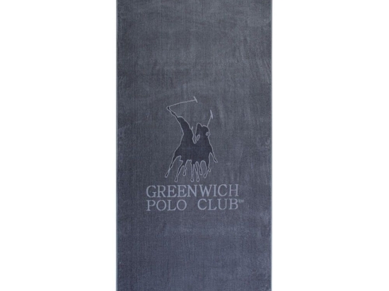 Πετσέτα Θαλάσσης 3621 Grey Greenwich Polo Club Θαλάσσης 70x170cm 100% Βαμβάκι