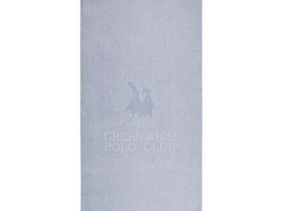 Πετσέτα Θαλάσσης 3624 Silver-Grey Greenwich Polo Club Θαλάσσης 90x190cm 100% Βαμβάκι