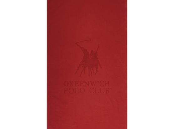 Πετσέτα Θαλάσσης 3637 Red Greenwich Polo Club Θαλάσσης 80x170cm 100% Βαμβάκι