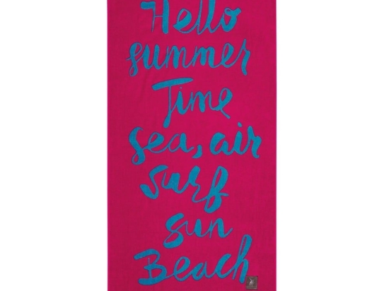 Πετσέτα Θαλάσσης 3643 Fuchsia-Blue Greenwich Polo Club Θαλάσσης 90x170cm 100% Βαμβάκι