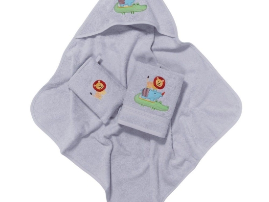 Βρεφικό Σετ Μπάνιου 6618 (Σετ 3τμχ) Grey Das Baby