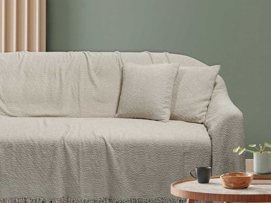 Μαξιλάρι Διακοσμητικό 0232 (Με Γέμιση) Ecru Das Home 42X42 Πολυέστερ