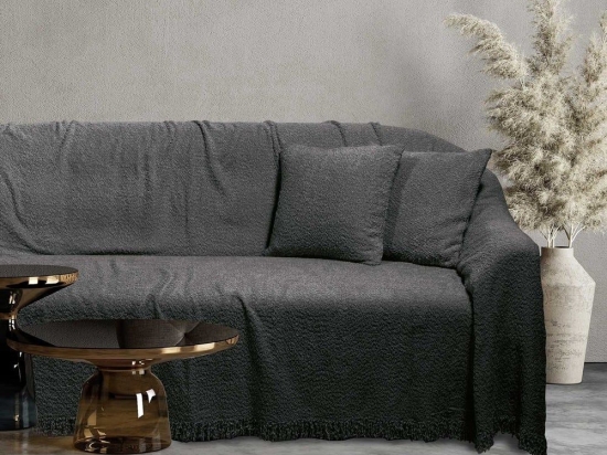 Μαξιλάρι Διακοσμητικό 0237 (Με Γέμιση) Anthracite Das Home 42X42 Πολυέστερ