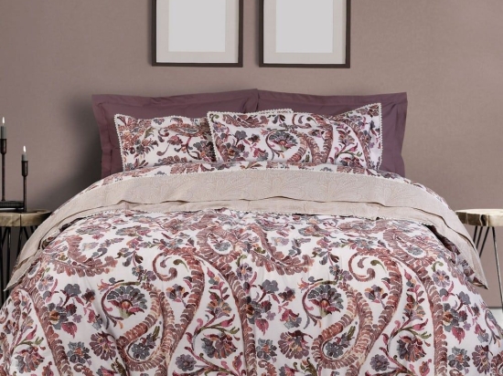 Παπλωματοθήκη Prestige 1665(Σετ 3τμχ) Multi Das Home Υπέρδιπλο 220x240cm 100% Βαμβακοσατέν