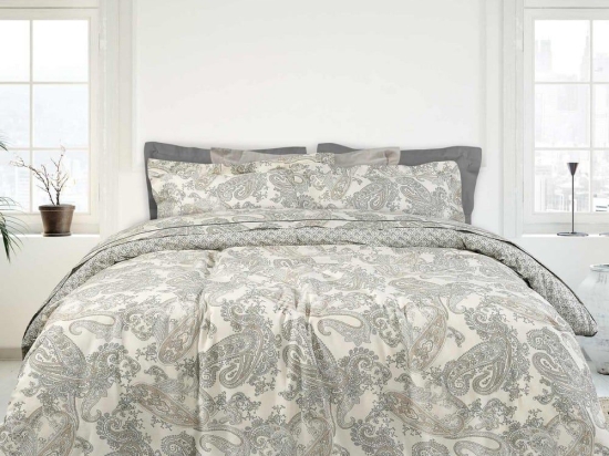 Κουβερλί Happy 9593 Ecru-Grey Das Home Μονό 160x240cm 100% Βαμβάκι