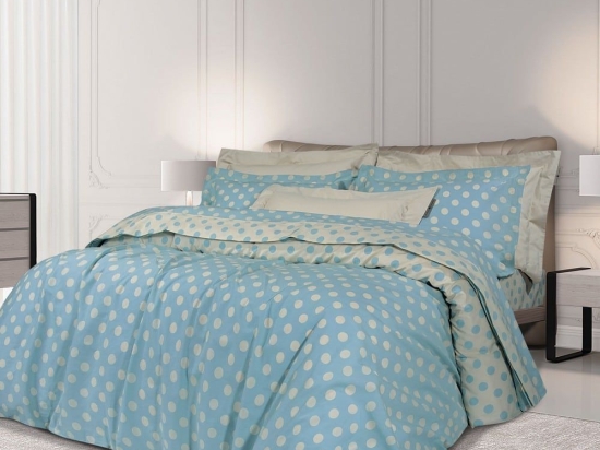 Σεντόνια 2143 (Σετ 4τμχ) Light Blue-Ecru Greenwich Polo Club Υπέρδιπλo 240x260cm 100% Βαμβάκι