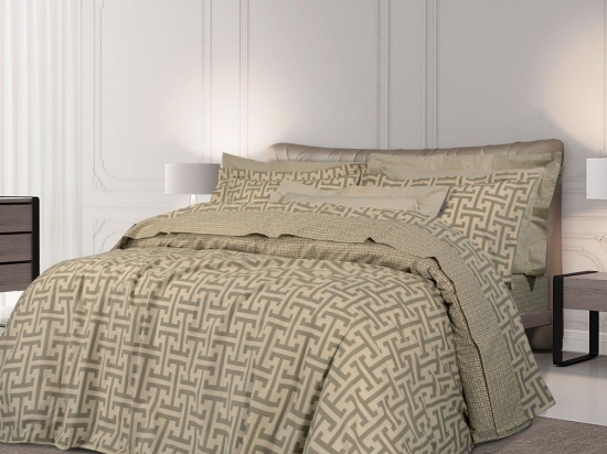 Σεντόνια 2144 (Σετ 3τμχ) Beige Greenwich Polo Club Μονό 170x260cm 100% Βαμβάκι