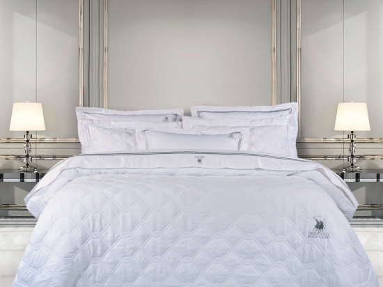 Κουβερλί 2161 (Σετ 3τμχ) White Greenwich Polo Club Υπέρδιπλo 220x240cm 100% Nanofiber