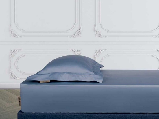 Σεντόνι 2253 Με Λάστιχο Blue Greenwich Polo Club Υπέρδιπλo 160x235cm 100% Βαμβακοσατέν
