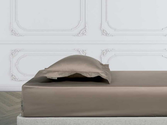 Σεντόνι 2258 Με Λάστιχο Taupe Greenwich Polo Club Υπέρδιπλο 160x235cm 100% Βαμβακοσατέν