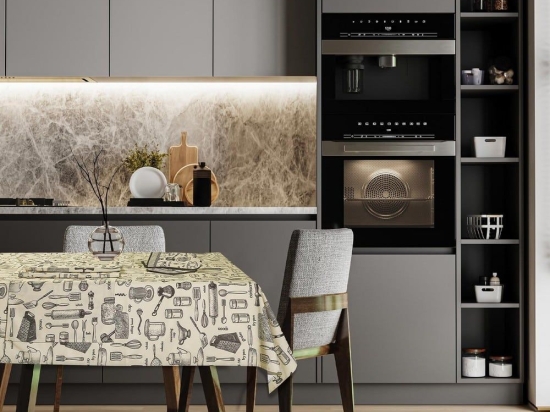 Runner 0721 Creame-Black Das Home 45Χ140 Βαμβάκι-Πολυέστερ