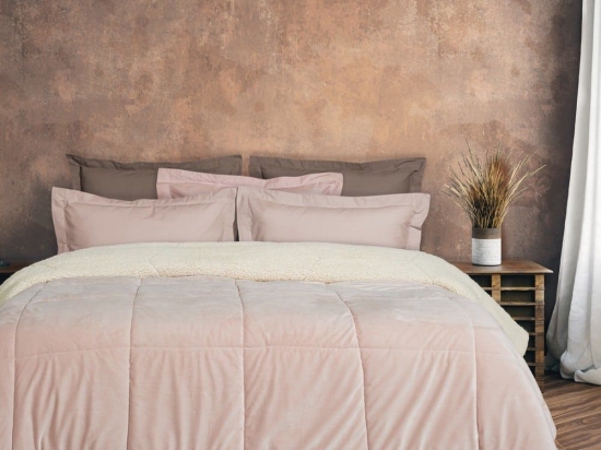 Κουβερτοπάπλωμα 1172 Sherpa Nude Das Home Μονό 160x240cm Πολυέστερ