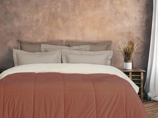 Κουβερτοπάπλωμα 1173 Sherpa Tile Das Home Υπέρδιπλo 220x240cm Πολυέστερ