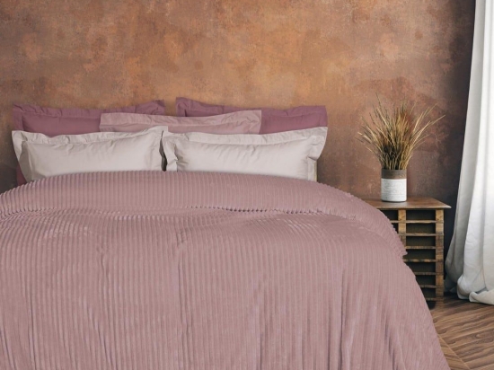Κουβέρτα 1354 Fleece Nude Das Home Υπέρδιπλo 220x240cm Polyester