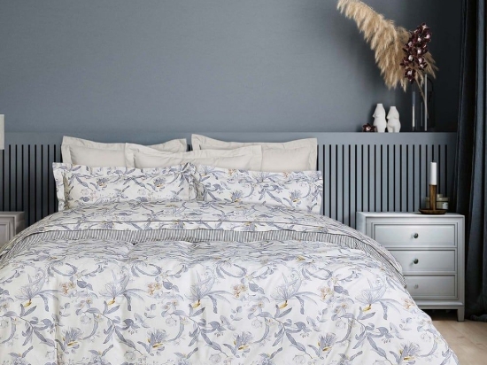 Σεντόνια 9613 Happy (Σετ 3τμχ) Creame-Grey-Yellow Das Home Μονό 170x260cm 100% Βαμβάκι