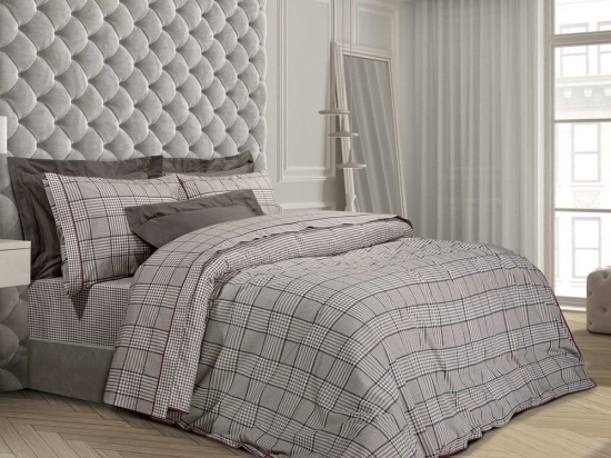 Σεντόνια 2170 (Σετ 4τμχ) Beige-Black Greenwich Polo Club Υπέρδιπλο 240x260cm Βαμβάκι-Πολυέστερ
