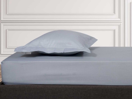 Σεντόνι 2506 Με Λάστιχο Grey Greenwich Polo Club Διπλό 120x235cm Βαμβάκι-Πολυέστερ