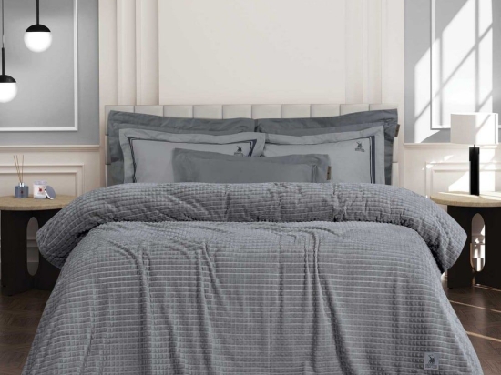 Κουβέρτα 3450 Fleece Grey Greenwich Polo Club Μονό 160x220cm Polyester