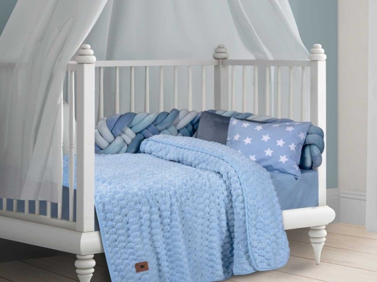Κουβέρτα Βρεφική 8834 Fleece Light Blue Greenwich Polo Club Αγκαλιάς 80x110cm Polyester,Chinlon