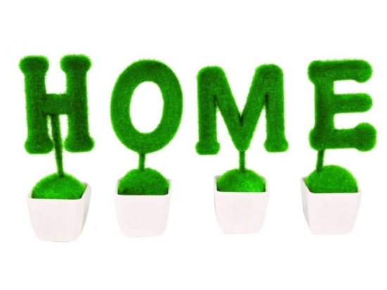 Vekrakis S/4 Φυτό Σε Γλαστράκι Λευκό "Home" PL 30x20 cm