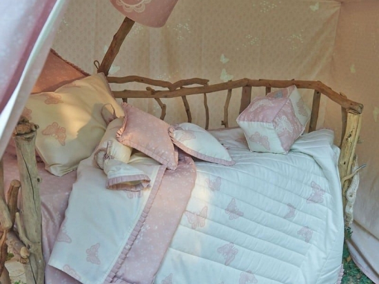Κουβερλί Βρεφικό ΣΧ.116 Πιετάκι White-Pink Down Town 95x145cm 100% Βαμβακοσατέν