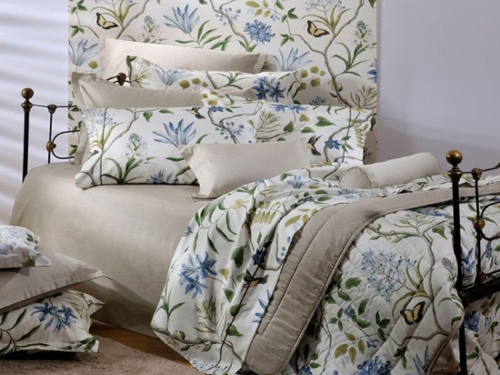 Παπλωματοθήκη ΣΧ.749 Σετ 3τμχ Green-Blue Down Town King Size 250x260cm 100% Βαμβακοσατέν