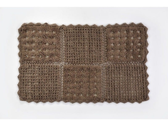 Πατάκι Μπάνιου Biscuit Brown Down Town 70 x 160cm 100% Βαμβάκι