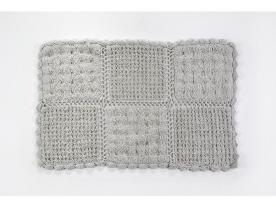 Πατάκι Μπάνιου Biscuit Silver Down Town 70 x 160cm 100% Βαμβάκι