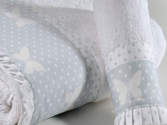 Πετσέτα Παιδική ΣΧ.686 White-Grey Down Town Προσώπου 50x90cm 100% Βαμβάκι