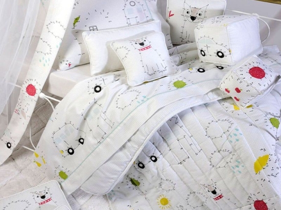 Σεντόνια Παιδικά ΣΧ.119 Σετ 3τμχ White-Multi Down Town Μονό 175x255cm 100% Βαμβακοσατέν