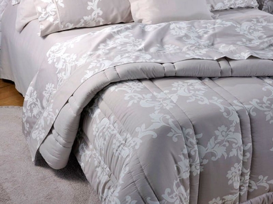 Σεντόνια ΣΧ.566 Σετ 4τμχ Grey Down Town Υπέρδιπλο 245χ270cm 100% Βαμβακοσατέν
