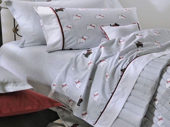 Σεντόνια Παιδικά 767 Σετ 2τμχ Grey-Red Down Town Μονό 175x255cm 100% Βαμβακοσατέν
