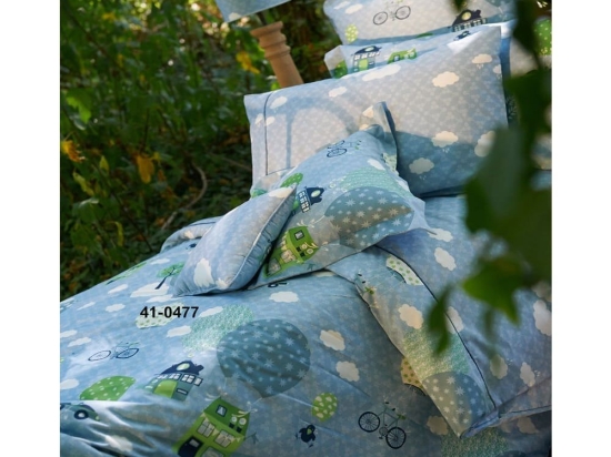 Μαξιλαροθήκες Παιδικές 112 (Σετ 2τμχ) Light Blue Down Town 52X75 100% Βαμβακοσατέν