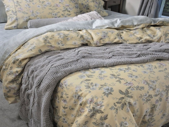 Runner Κρεβατιού Handwoven Light Grey Down Town Μονό 50x200cm 100% Βαμβάκι