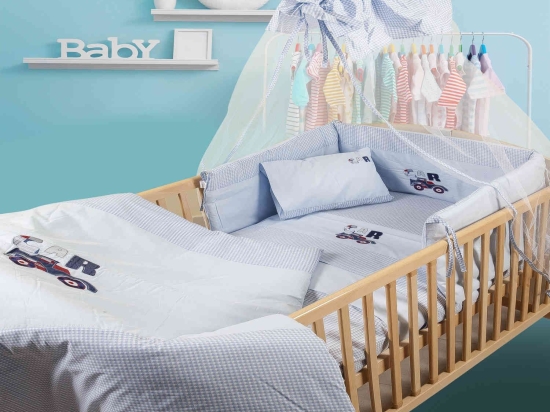 Πάπλωμα Βρεφικό Car 29 Σιέλ DimCol 100x140cm 100% Βαμβάκι