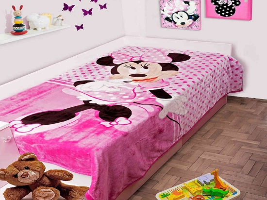 Κουβέρτα Παιδική Disney Minnie 551 Digital Print DimCol Μονό 160x220cm Πολυέστερ