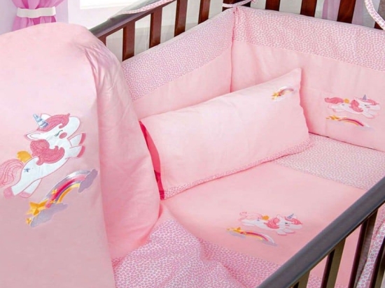 Κουνουπιέρα Βρεφική Unicorn 41 Ροζ DimCol 160x490cm 100% Βαμβάκι