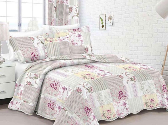 Κουβερλί Σετ 2τμχ. Micro Εμπριμέ 220 Multi DimCol Ημίδιπλο 160x220cm Microfiber