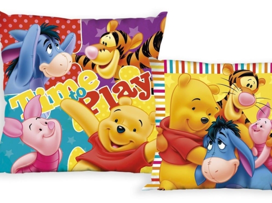 Μαξιλάρι Διακοσμητικό (Με Γέμιση) Παιδικό Micro Disney Winnie 134 Digital Print DimCol 40Χ40 40x40cm 100% Βαμβάκι
