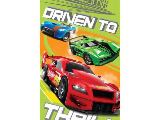 Πετσέτα Θαλάσσης Παιδική Βελουτέ Disney Hot Wheels 13 Digital Print DimCol Θαλάσσης 70x140cm 100% Βαμβάκι