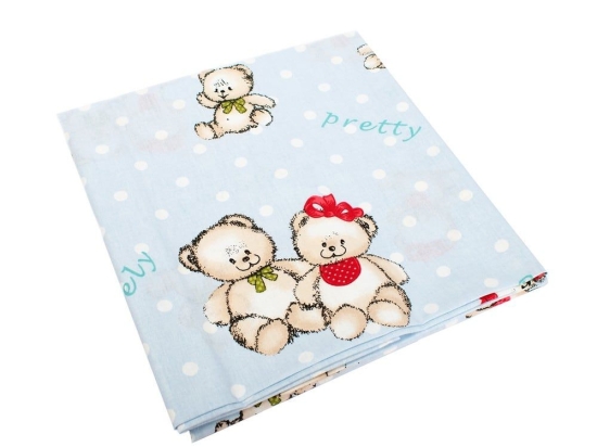 Παπλωματοθήκη Παιδική Two Lovely Bears 64 Blue DimCol Μονό 160x240cm 100% Βαμβάκι